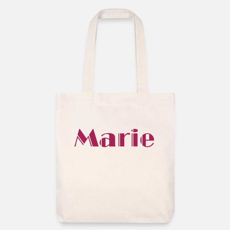 Marie Vorname Geschenk - Stanley/Stella recycelter Heavyweight Stoffbeutel - Naturweiß