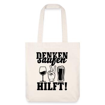 Boire aide - Tote bag épais recyclé Stanley/Stella - blanc cassé - Devant