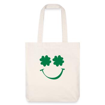 St. Patricks day - Stanley/Stella recycelter Heavyweight Stoffbeutel - Naturweiß - Vorne