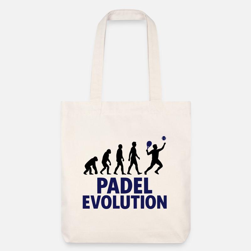Padel Evolution Sport Motif - Stanley/Stella Heavyweight Recycled Tote Bag - natural white