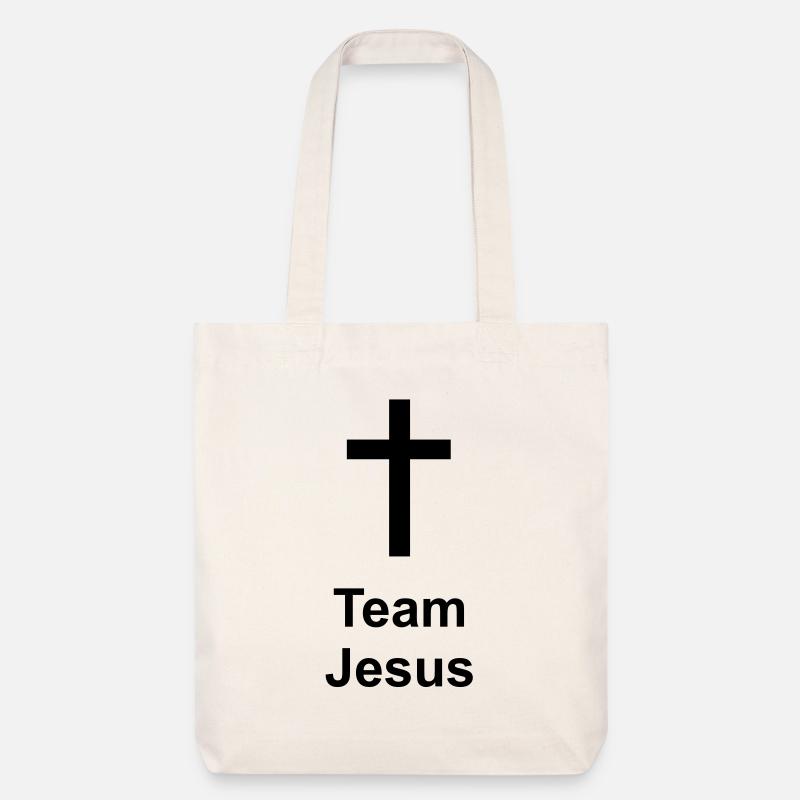 Team Jesus - Stanley/Stella recycelter Heavyweight Stoffbeutel - Naturweiß