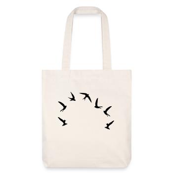 Mauersegler / swifts (1c) - Stanley/Stella Heavyweight Recycled Tote Bag - natural white - Front
