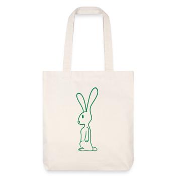 Lapin Lapin Lapin Se Tient Mignon Petit Animal - Tote bag épais recyclé Stanley/Stella - blanc cassé - Devant
