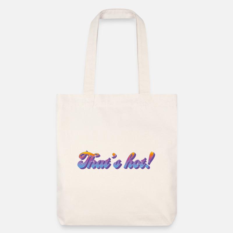 Det er hot! – Retro gradient stil - Stanley/Stella heavyweight recycled mulepose - naturhvid