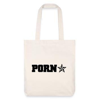 porn star - Stanley/Stella recycelter Heavyweight Stoffbeutel - Naturweiß - Vorne
