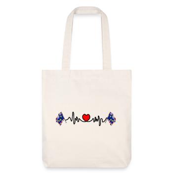 Centre-Val de Loire Battement de cœur - Tote bag épais recyclé Stanley/Stella - blanc cassé - Devant