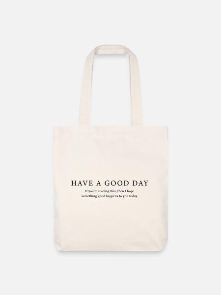Good Day - Stanley/Stella recycelter Heavyweight Stoffbeutel - Naturweiß