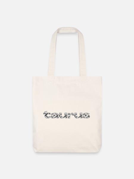 taurus – Snake Skin Zodiac Statement - Stanley/Stella recycelter Heavyweight Stoffbeutel - Naturweiß