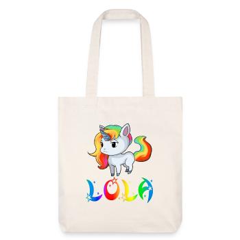 Unicorn Lola - Tote bag épais recyclé Stanley/Stella - blanc cassé - Devant