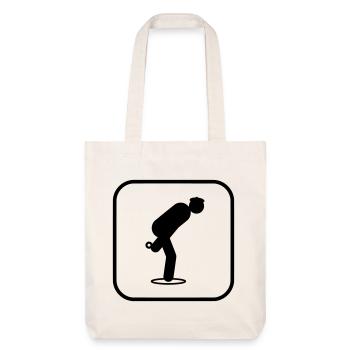 Petanque sports symbol - Stanley/Stella Heavyweight Recycled Tote Bag - natural white - Front