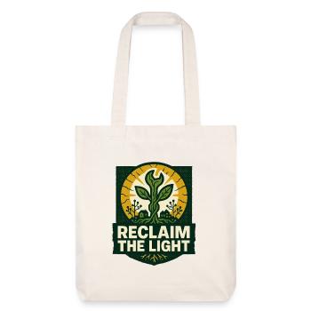 Reclaim the Light – Solarpunk - Stanley/Stella Heavyweight Recycled Tote Bag - natural white - Front