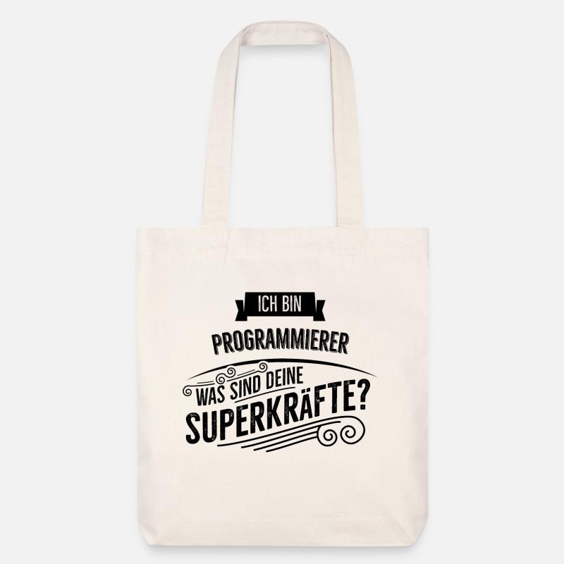 Programmierer - Stanley/Stella recycelter Heavyweight Stoffbeutel - Naturweiß