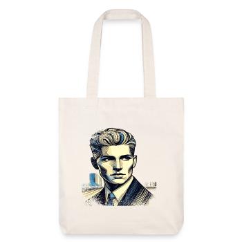 Inconnu | Étranger | bord effiloché - Tote bag épais recyclé Stanley/Stella - blanc cassé - Devant