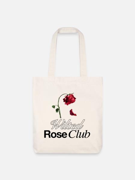 Wilted Rose Aesthetic - Stanley/Stella recycelter Heavyweight Stoffbeutel - Naturweiß