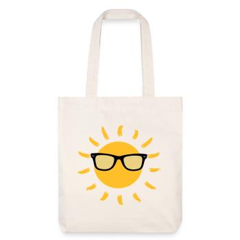 Sommer / Urlaub / Strand / Sonne - Stanley/Stella recycelter Heavyweight Stoffbeutel - Naturweiß - Vorne