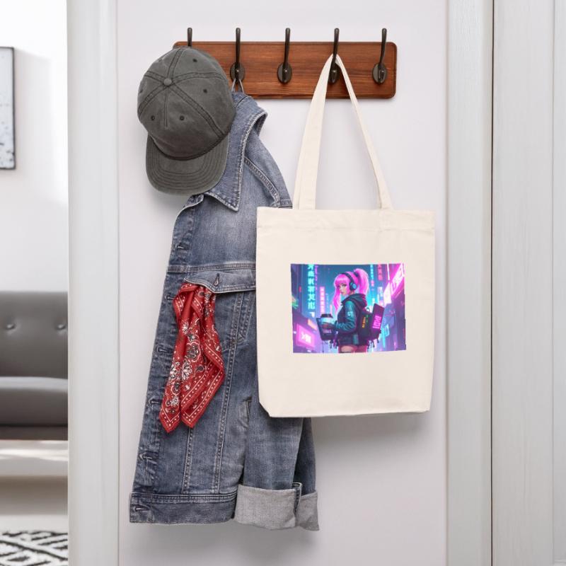 Cyber DJ Coder – Beats, Bytes & Blinks Stanley/Stella recycelter Heavyweight Stoffbeutel