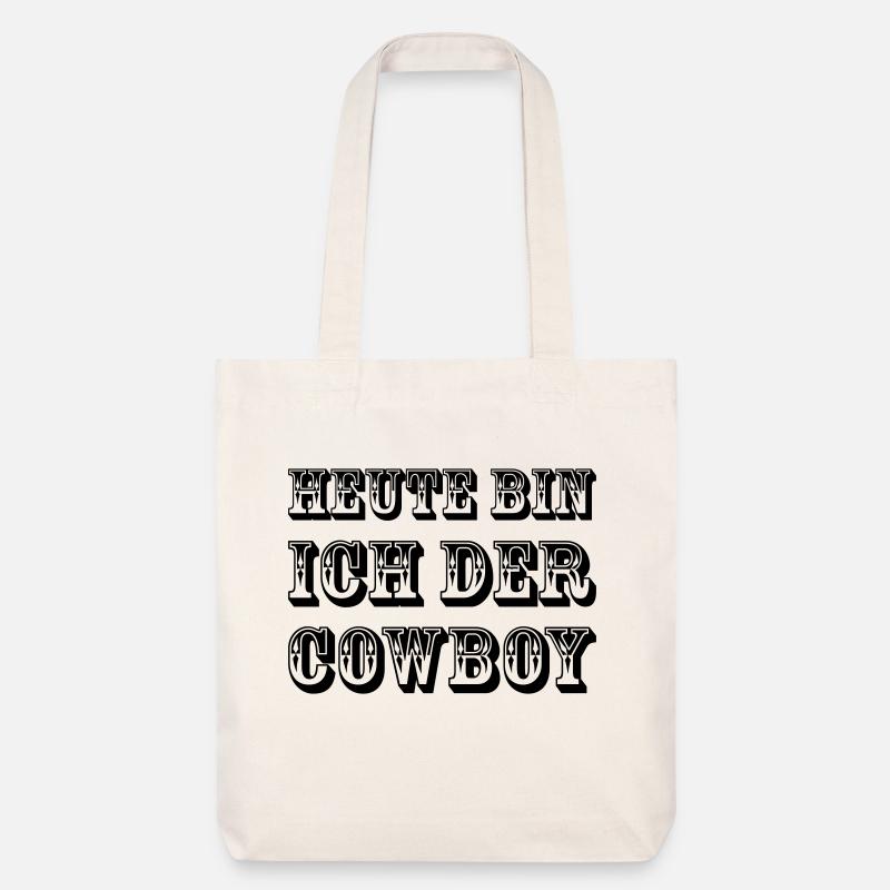 Cowboy Heute - Stanley/Stella recycelter Heavyweight Stoffbeutel - Naturweiß