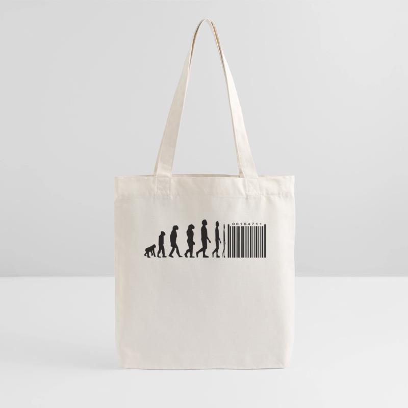 Evolution barcode Stanley/Stella Heavyweight Recycled Tote Bag
