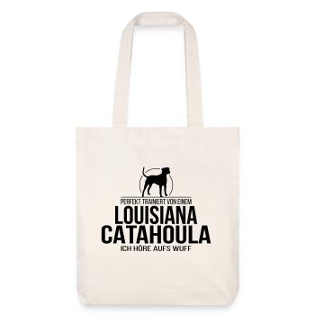 LOUISIANA CATAHOULA wuff - Stanley/Stella recycelter Heavyweight Stoffbeutel - Naturweiß - Vorne