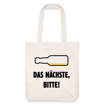 Das Nächste, Bitte! (Bier / Bierchen / POS 2C) - Stanley/Stella recycelter Heavyweight Stoffbeutel - Naturweiß - Vorne