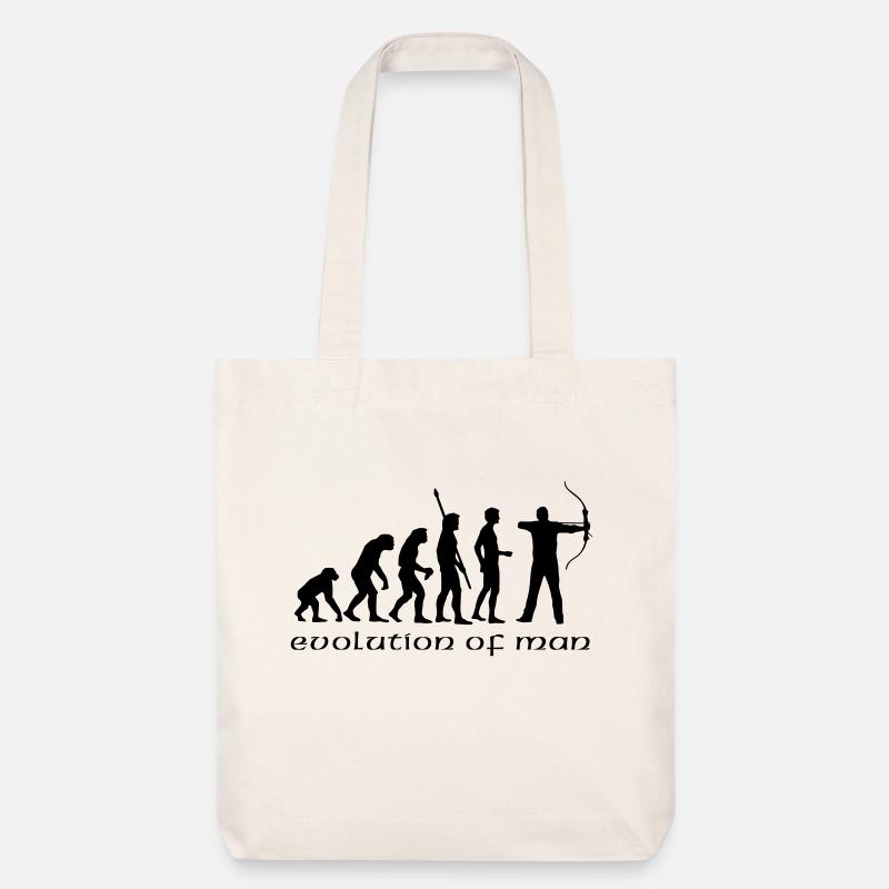 evolution_bogenschiessen_b - Stanley/Stella Heavyweight Recycled Tote Bag - natural white