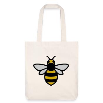 Dessin animé abeille insecte - Tote bag épais recyclé Stanley/Stella - blanc cassé - Devant