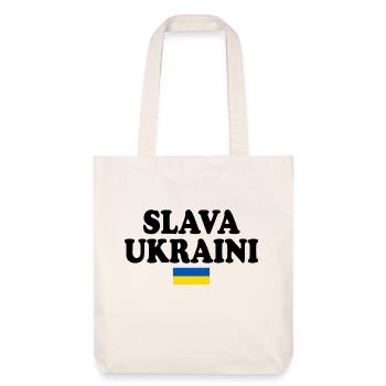 Slava ukraini - Stanley/Stella Heavyweight Recycled Tote Bag - natural white - Front