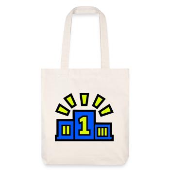 Vainqueur Podium Place 1 Champion - Tote bag épais recyclé Stanley/Stella - blanc cassé - Devant