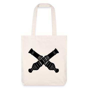 Two cannon barrels crossed - Stanley/Stella Heavyweight Recycled Tote Bag - natural white - Front