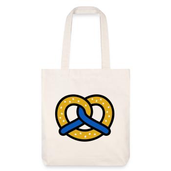 Pretzel Diamond Pattern Bavaria Volksfest Munich - Stanley/Stella Heavyweight Recycled Tote Bag - natural white - Front