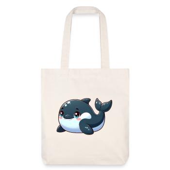 killer whale - Stanley/Stella Heavyweight Recycled Tote Bag - natural white - Front
