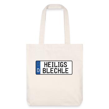 Heiligs Blechle | Typiquement souabe - Tote bag épais recyclé Stanley/Stella - blanc cassé - Devant