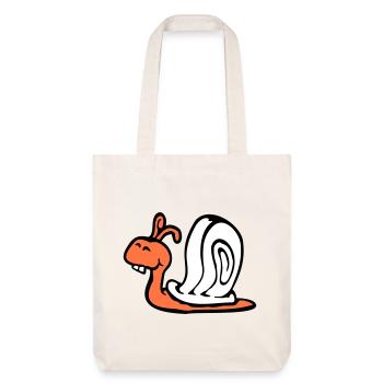 escargot Dents De Lapin Mignon Mignon Heureux Drôle - Tote bag épais recyclé Stanley/Stella - blanc cassé - Devant