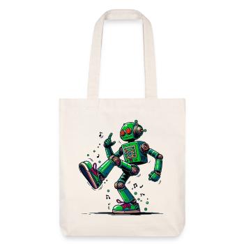 Extraterrestrial alien robot dances - Stanley/Stella Heavyweight Recycled Tote Bag - natural white - Front