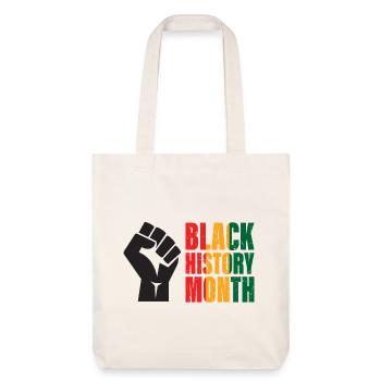 Black History Month - Stanley/Stella recycelter Heavyweight Stoffbeutel - Naturweiß - Vorne