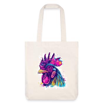 Rooster Art Graffiti - Stanley/Stella Heavyweight Recycled Tote Bag - natural white - Front