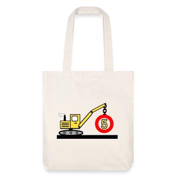 Excavatrice - Tote bag épais recyclé Stanley/Stella - blanc cassé - Devant