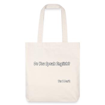 Funny English Language Joke Design - Stanley/Stella Heavyweight Recycled Tote Bag - natural white - Front