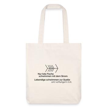 Par électricité - Tote bag épais recyclé Stanley/Stella - blanc cassé - Devant
