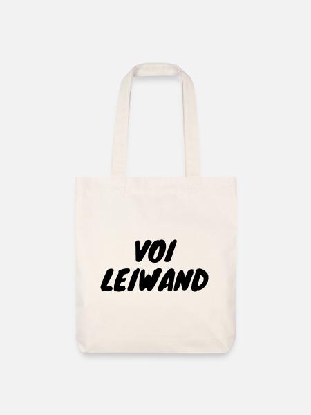 Voi Leiwand - Stanley/Stella recycelter Heavyweight Stoffbeutel - Naturweiß