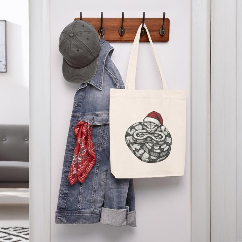 Serpent roi python roi de Noël Python boule Tote bag épais recyclé Stanley/Stella