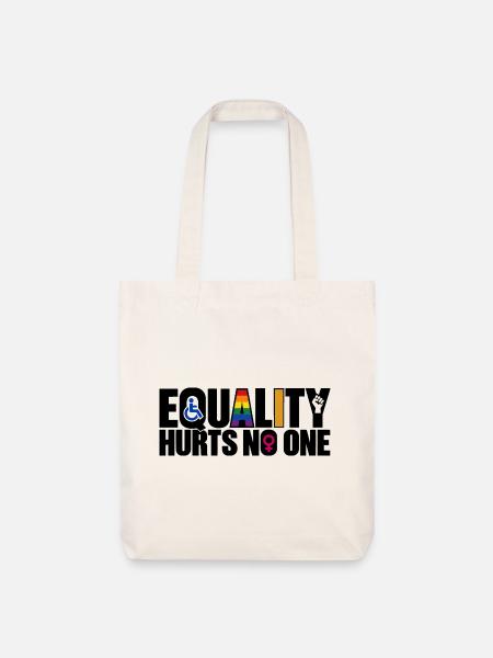 Equality Hurts No One – Gleichberechtigung - Stanley/Stella recycelter Heavyweight Stoffbeutel - Naturweiß
