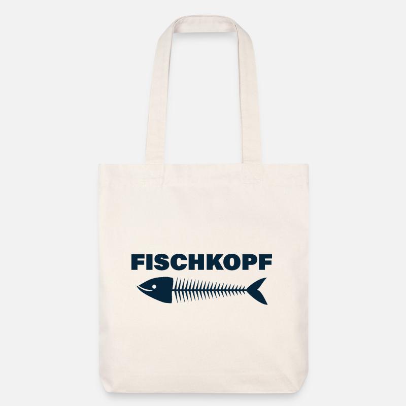 FISCHKOPF - Stanley/Stella recycelter Heavyweight Stoffbeutel - Naturweiß
