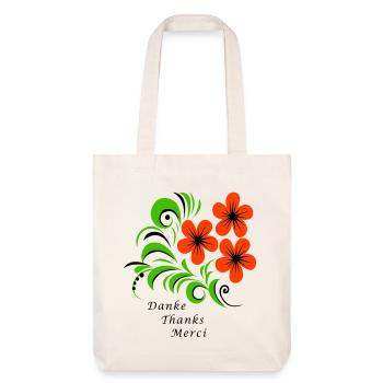 Thank you Thanks Merci - Tote bag épais recyclé Stanley/Stella - blanc cassé - Devant