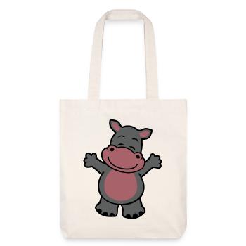 Hippopotame câlin - Tote bag épais recyclé Stanley/Stella - blanc cassé - Devant