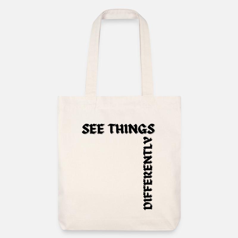 Voir les choses différemment - Tote bag épais recyclé Stanley/Stella - blanc cassé