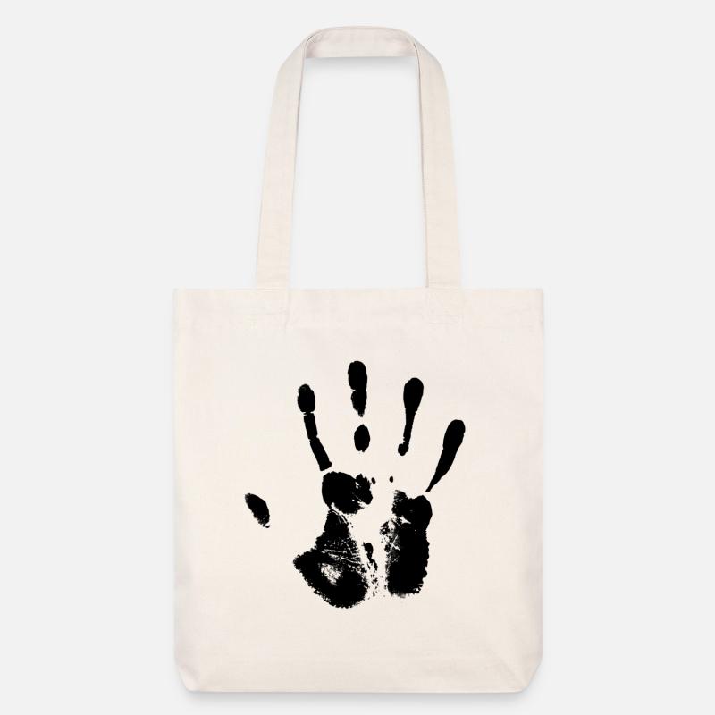 main noire - Tote bag épais recyclé Stanley/Stella - blanc cassé