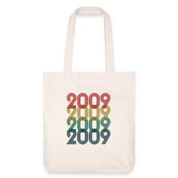 Cool Retro 2009, 14 ans, 14e anniversaire Ados - Tote bag épais recyclé Stanley/Stella - blanc cassé - Devant
