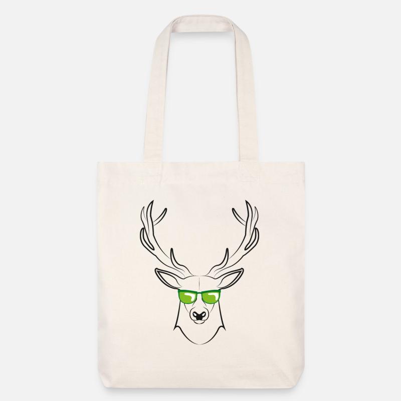 cool deer - Stanley/Stella Heavyweight Recycled Tote Bag - natural white