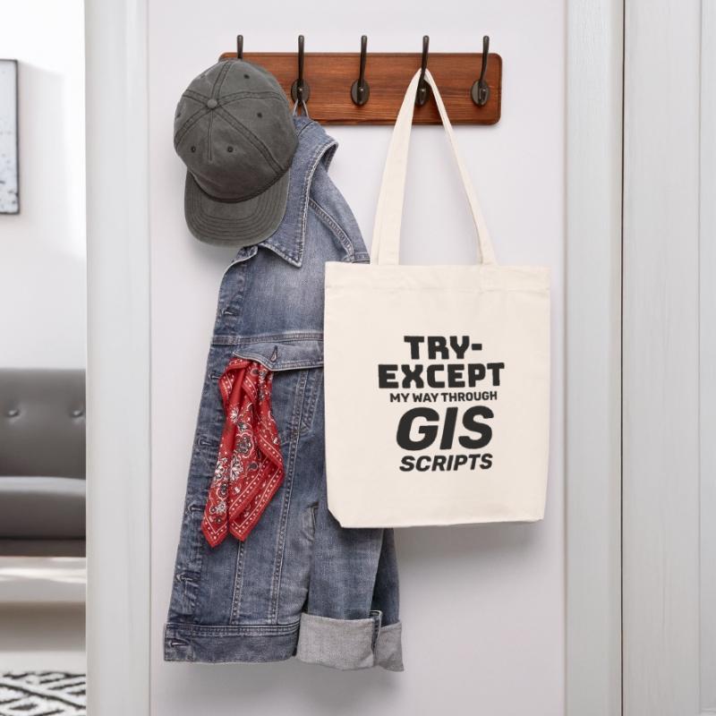 GIS Scripts Programming Try Except Debugging Stanley/Stella Heavyweight Recycled Tote Bag